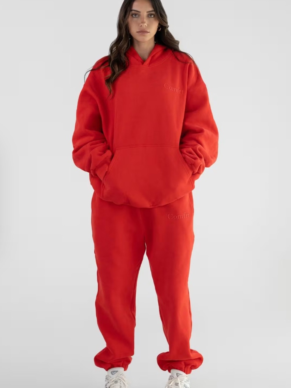 Comfrt Red Hoodie Set